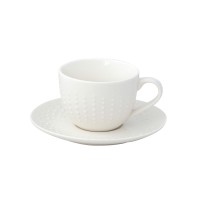 EASY LIFE porcelianinis puodelis su lėkštute  "Drops", 250 ml