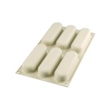 SILIKOMART silikoninė kepimo forma "Kit chick eclair" 6 x 140 ml (viso: 840 ml) | 2