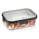GEFU stiklinis stačiakampis indelis "Milo" 1 l | 1