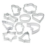 ZENKER kepimo formelių rinkinys sausainiams, 1,7 cm, 10 vnt. Ø 7 cm | 1