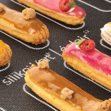 SILIKOMART silikoninis, dvipusis kepimo kilimėlis "Eclair & choux" 40 x 30 cm | 6