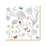 EASY LIFE servetėlės "Fleurs & papillons", 20 vnt.  | 1