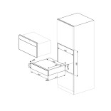 SMEG indų pašildymo stalčius CPRT115G  | 5