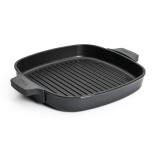 WOLL ketaus Grill keptuvė su kepsnių prispaudimo dangčiu „Iron" 28 x 28 cm | 3