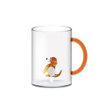 WD LIFESTYLE stiklinis puodelis su figūrėle "Dog", 420 ml  | 1