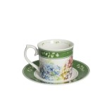 BRANDANI porcelianinių puodelių su lėkštutėmis rinkinys "Flora" 2 vnt. 100 ml | 3