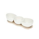 BRANDANI indelių ir padėklo rinkinys "Papillon" 3 vnt., 30 x 10 x 7,5 cm | 1