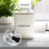LifetimeBRANDS komposto kibiras "Nostalgia" 3 l | 3