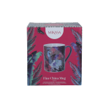 LifetimeBRANDS porcelianinis puodelis "Peacock" 300 ml | 5