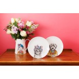 LifetimeBRANDS porcelianinių lėkščių rinkinys "Cat and dog", 2 vnt. Ø 21 cm | 2