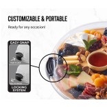 LifetimeBRANDS besisukantis serviravimo padėklas Ø 35,5 cm | 4