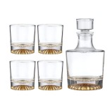 LADELLE krištolinio grafino ir taurių viskiui rinkinys "Enzo", 250 ml, 600 ml  | 1