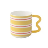 EASY LIFE porcelianinis puodelis "Twist yellow" 350 ml | 1