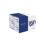 EASY LIFE porcelianinis puodelis "Twist blue" 350 ml | 2
