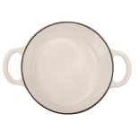 GUSTA ketaus troškintuvas su dangčiu, baltas, Ø 24 cm 3,9 l | 5