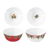 EASY LIFE porcelianinių dubenėlių rinkinys "Christmas berries" 2 vnt., Ø 14 cm | 1