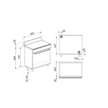 SMEG dujinė viryklė su elektrine orkaite  | 6