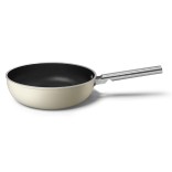 SMEG keptuvė, WOK, kreminės spalvos Ø 30 cm | 2