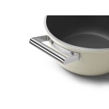 SMEG puodas su dangčiu, kreminės spalvos Ø 24 cm, 5,4 l | 4