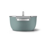 SMEG puodas su dangčiu, smaragdo spalvos Ø 24 cm, 5,4 l | 3