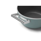SMEG puodas su dangčiu, smaragdo spalvos Ø 24 cm, 5,4 l | 4