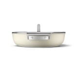 SMEG troškintuvas su dangčiu, kreminės spalvos Ø 24 cm, 4,3 l | 3