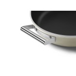 SMEG troškintuvas su dangčiu, kreminės spalvos Ø 24 cm, 4,3 l | 4