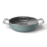 SMEG troškintuvas su dangčiu, smaragdo spalvos Ø 24 cm, 4,3 l | 1