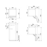 SMEG šaldytuvas FAB28RDPSG6 | 9