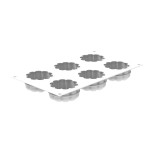 SILIKOMART silikoninė kepimo forma keksiukams "Charlotte", 6 x 100 ml (viso: 600 ml) | 4