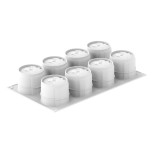 SILIKOMART silikoninė kepimo forma keksiukams "Antea", 8 x 130 ml (viso: 1,04 l) | 1