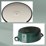 KELA ketaus emaliuotas troškintuvas su dangčiu "Calido" 36 x 29 cm, 9,3 l | 3