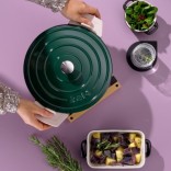 KELA ketaus emaliuotas troškintuvas su dangčiu "Calido" Ø 24 cm, 3,8 l | 2