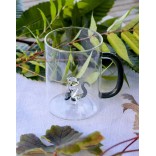 WD LIFESTYLE stiklinis puodelis su fiūrėle "Cat", 420 ml  | 2