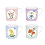 EASY LIFE porcelianinių puodelių rinkinys "Royal Blossom" 4 vnt., 300 ml | 1