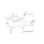 SMEG dujinė viryklė su elektrine orkaite CX90GM | 3