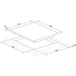 SMEG indukcinė kaitlentė SIM662WLDR  | 4