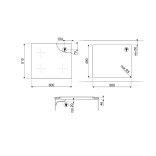 SMEG indukcinė kaitlentė SIM662WLDR  | 3