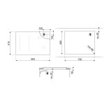 SMEG indukcinė kaitlentė SIM3844N  | 5