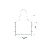 KELA medvilninė prijuostė "Cora" 80 x 67 cm | 2