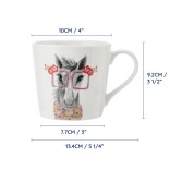 LifetimeBRANDS porcelianinis puodelis "Horse" 380 ml | 5