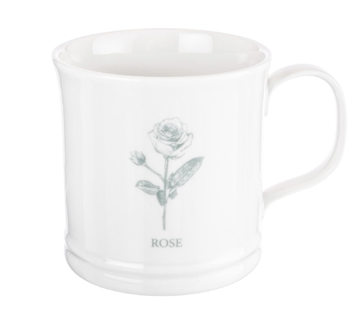 MARY BERRY porcelianinis puodelis "Rose" 300 ml | 2