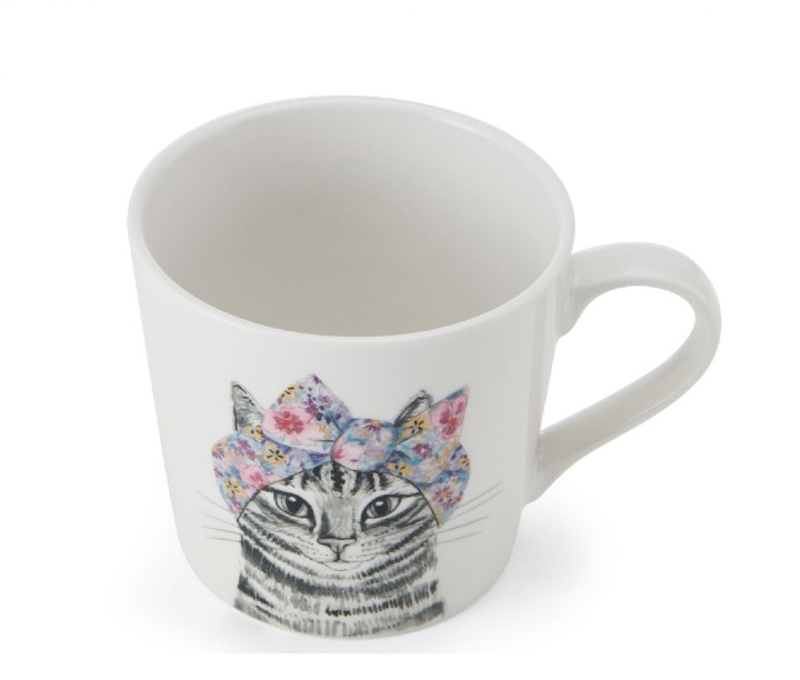 LIFETIMEBRANDS porcelianinis puodelis "Cat", 380 ml  | 2
