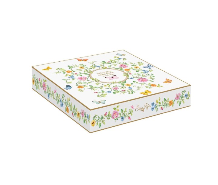EASY LIFE serviravimo piramidė "Dancing butterflies" Ø 16 cm; Ø 21 cm | 2
