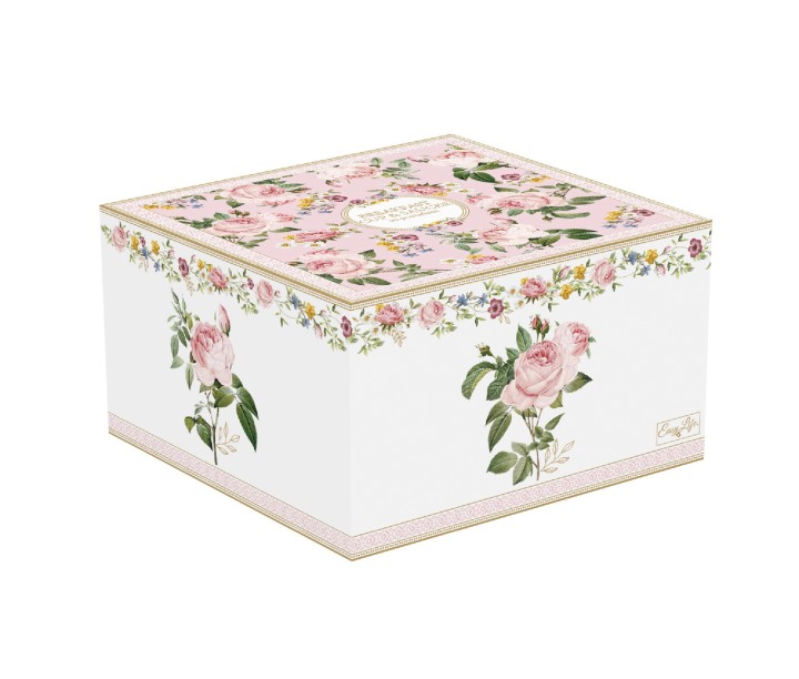 EASY LIFE porcelianinis puodelis su lėkštute "Chant des Roses", 350 ml  | 3