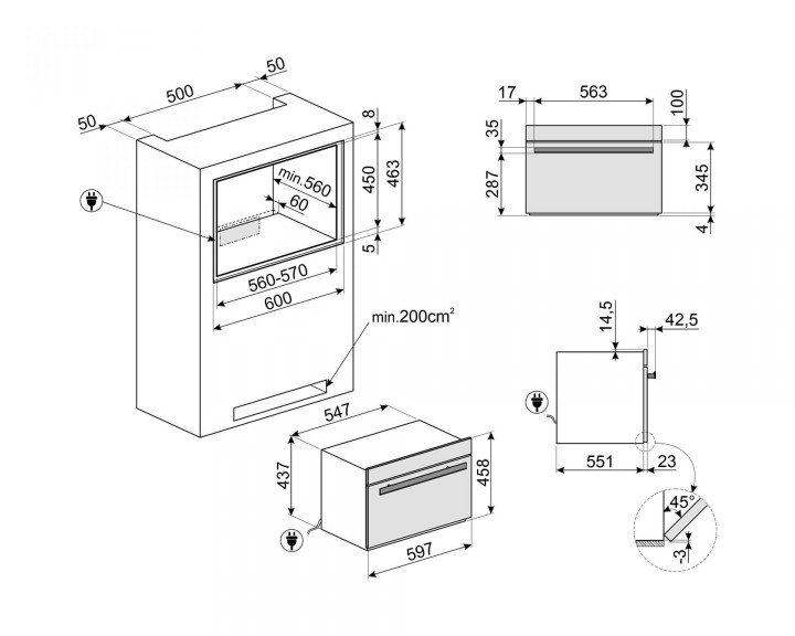 SMEG greitojo šaldymo kamera SBC4304X  | 4
