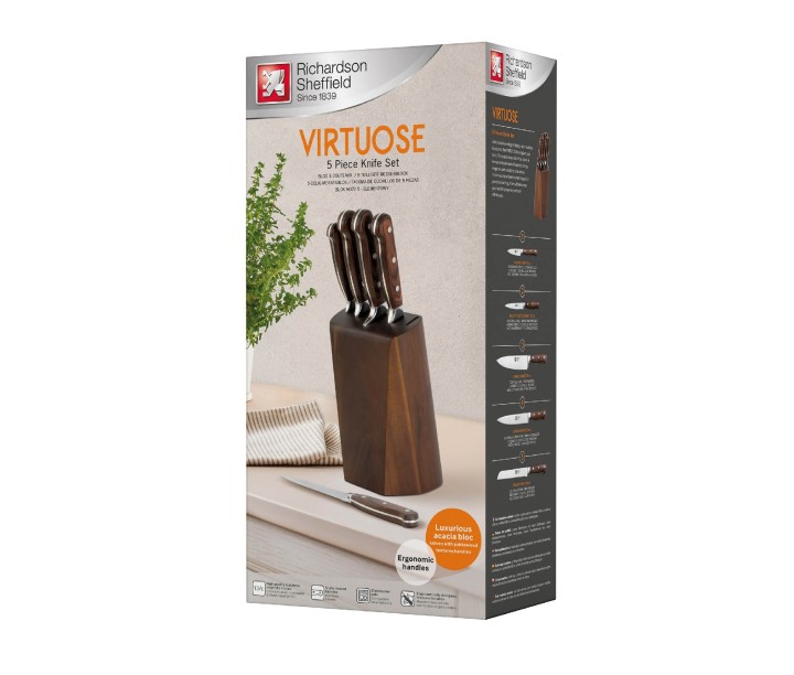Richardson Sheffield peilių rinkinys su stovu "Virtuose", 6 dalys  | 4
