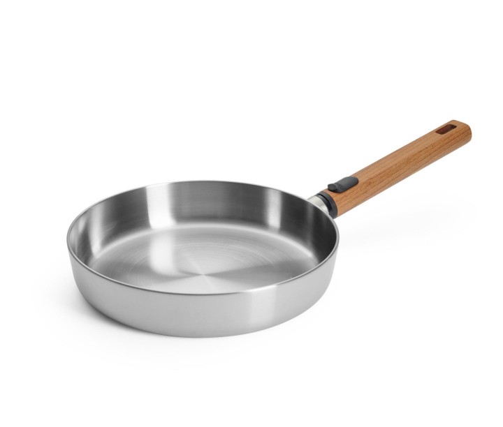 WOLL pusiau gili plieninė keptuvė "Logic steel Induction" Ø 24 cm | 1