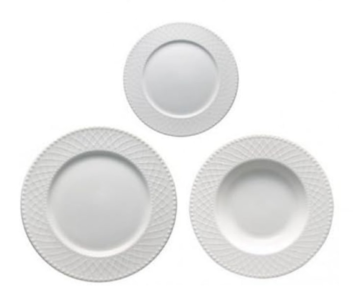 BRANDANI porcelianinių lėkščių rinkinys "Burlesque" 18 vnt. | 1