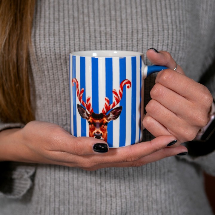 WD LIFESTYLE porcelianinis puodelis "Candy Cane Horn" 330 ml | 3